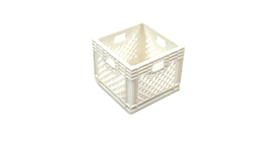 3D Printed Scale White Milk Crate
