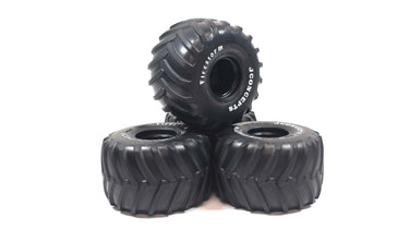 2.6 JConcepts Firestorm Monster Truck Wheels & Tires (Glued)