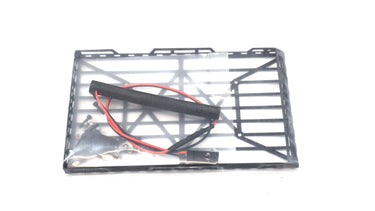 1/18 4x2.5in Aluminum Roof Rack w/ LED Light Bar