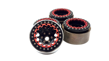 1.9 Aluminum Bead Lock Wheels w/ Hubs