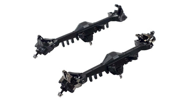 Axial Capra 4 Wheel Steering Portal Axle Set w/ SSD Brass Steering Knuckles