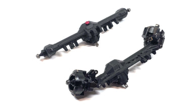 Vanquish F10 Portal Axle Set w/ Brass Steering Knuckles & Portal Covers