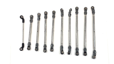 Axial SCX10iii Basecamp Stainless 12.3 Wb Complete Link Kit