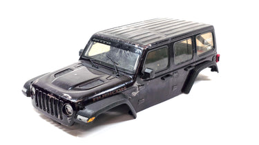 Axial SCX10III Jeep Rubicon JLU Lexan Body w/ LED Light Kit (Back Window Is Cut Out)