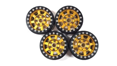1.9 Gold Aluminum Bead Lock Wheels Set of 4