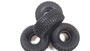 DJ1212 DJ Crawler 1.0 Pin Style Tire Set of 4 No Foams