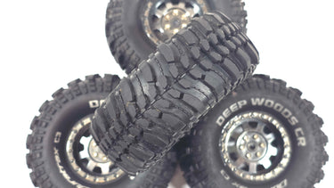 1.9 4.75 Duratrax Deep Woods CR Scale Crawler Tires (Glued) Set of 4