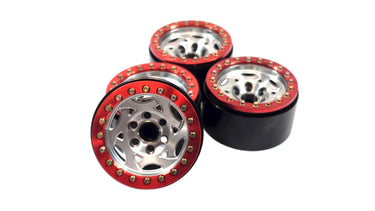 SSD RC Champion Style Bead Lock Wheels w/ Scale Hardware & Stainless Rotor Weights