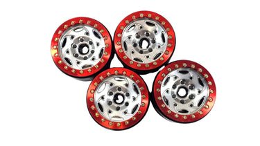 SSD RC Champion Style Bead Lock Wheels w/ Scale Hardware & Stainless Rotor Weights
