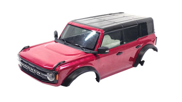Traxxas 2021 Ford Bronco Scale Lexan Body w/ Bumper, Quick Release Body Mounts & Pro Scale LED Light Kit
