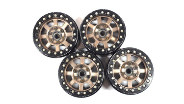 SSD RC 1.9 Aluminum Bead Lock Wheels w/ Scale Hardware & Hubs Set of 4