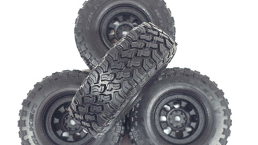 Vanquish 1.9 4.65 Falken Wild Peak M/T Tires w/ Plastic Bead Lock Wheels Set of 4