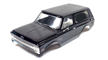 Traxxas TRX4 1972 Chevy Blazer Blacked Out Scale Lexan Body w/ LED Lights & Bumper Set