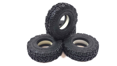 1.7 RC4WD Milestar Patagonia Scale Tire Set of 4 w/ Foams