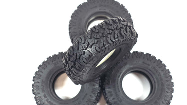 1.7 RC4WD Milestar Patagonia Scale Tire Set of 4 w/ Foams