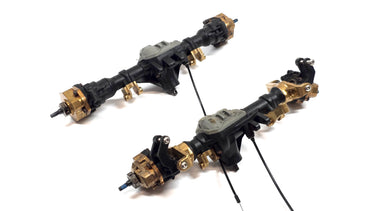 Traxxas TRX4 Locking & Un-Locking Portal Axle Set w/ Brass Hop Ups