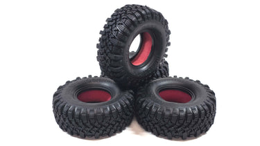 1.9 Cross RC Black Rock Scale Tires Set of 4