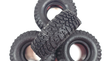 1.9 Cross RC Black Rock Scale Tires Set of 4