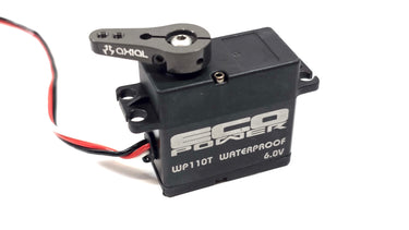 ECO Power WP110T Waterproof 6.0v Steering Servo w/ Aluminum Clamping Servo Horn