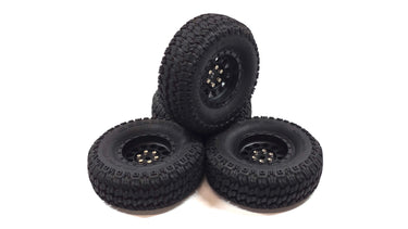 4.19 1.9 Duratrax Scaler Tires Glued To Plastic Wheels Set of 4