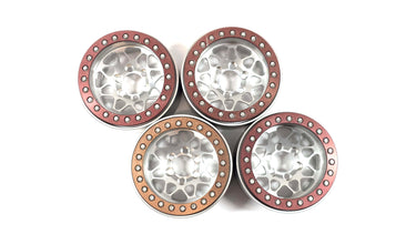 1.9 Wide RC Mini Forged Bead Lock Wheels w/ Vanquish Bead Lock Rings & Scale Hardware