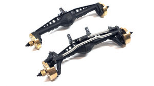 No Name (Capra Copies) Portal Axle Set w/ Brass Portal Covers & Steering Links
