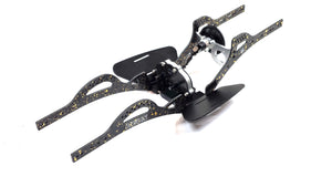 MEUS Gold Leaf Carbon Fiber Comp Chassis w/ Transmission & Forward Motor Mount