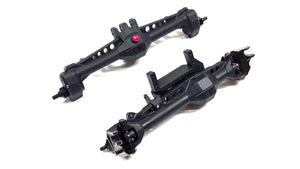 Vanquish Mullet Spec F10 Straight Front Axle w/ SSD Brass Steering Knuckles & F10P Rear Portal Axle