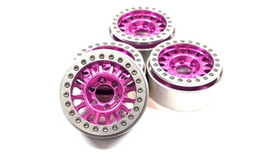 Vanquish Limited BCA Pink KMC Impact Bead Lock Wheels Set of 4