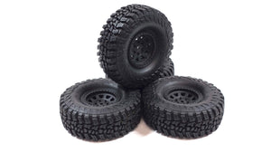 Axial 1.9 Mickey Thompson Baja Boss Scale Tires w/ Plastic Bead Lock Wheels Set of 4