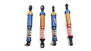 Missmatch Orange & Blue DLUX RC Big Bore Aluminum Comp Spec Shock Set of 4