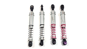 DLUX RC Big Bore Silver Aluminum Comp Spec Shock Set of 4