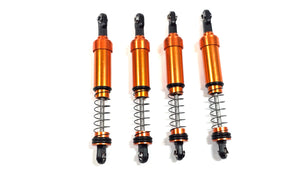 DLUX RC Big Bore Orange Aluminum Shock Set of 4