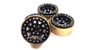 SSD RC 1.9 Aluminum Bead Lock Wheels w/ Brass Clamp Rings & Scale Rotors