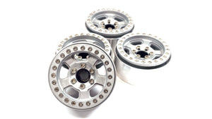 1.9 Aluminum 5 Spoke Bead Lock Wheels w/ Hubs