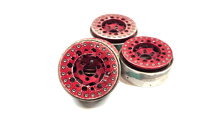Vanquish 1.9 KMC Bully Bead Lock Wheels w/ Holy Style Bead Lock Rings & Aluminum Clamp Rings Set of 4