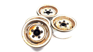 Custom Weathered Steelie Bead Lock Wheels Set of 4 (Pin Drive)