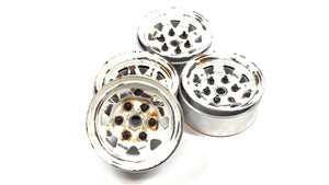 1.55 RC4WD Steelie Style Bead Lock Wheels Set of 4 (Weathered)