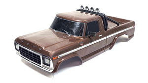 Traxxas TRX-4 1/10 High Trail Edition RC Crawler w/'79 Ford F-150 Ranger XLT Body (Brown) w/ Front & Bumpers