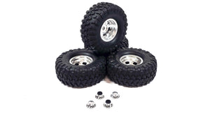 Traxxas TRX4 2.2 High Trail Wheels w/ Canyon Trail Tire Set of 4 w/ Wheel Nut Covers