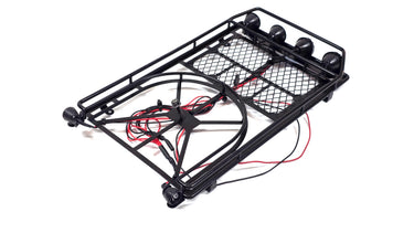Scale Metal Roof Rack w/ LED Light Pods