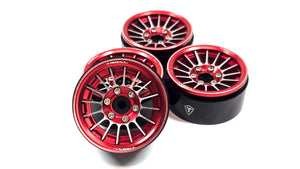 1.9 Treal Aluminum Red Bead Lock Wheels Set of 4