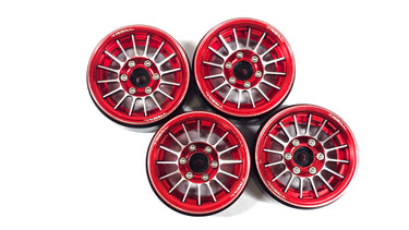 1.9 Treal Aluminum Red Bead Lock Wheels Set of 4
