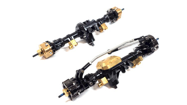 Built Traxxas TRX4 Locked Portal Axles w/ Brass & Aluminum HopUps