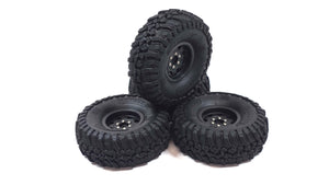 1.9 Associated General Grabber Tires w/ Plastic Bead Lock Wheels Set of 4