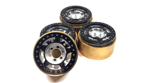 1.9 Vanquish Method 105 Aluminum Bead Lock Wheels Set of 4 w/ VP Brass Clamp Rings, VP Spyder Bead Lock Rings & Scale Hardware