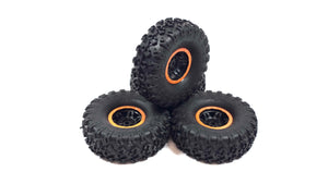 Axial SCX24 1.0 Stock Rock Lizard Wheels & Tires Set of 4