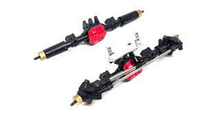 Knock Off AR44 Straight Axle Set w/ Aluminum Servo On Axle Mount