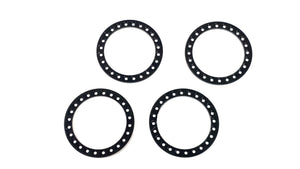 1.9 Aluminum Black Bead Lock Rings Set of 4