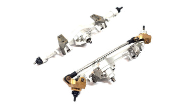 China Aluminum F10 Straight Axle Set w/ Brass Steering Knuckles & Leaf Spring Mounts